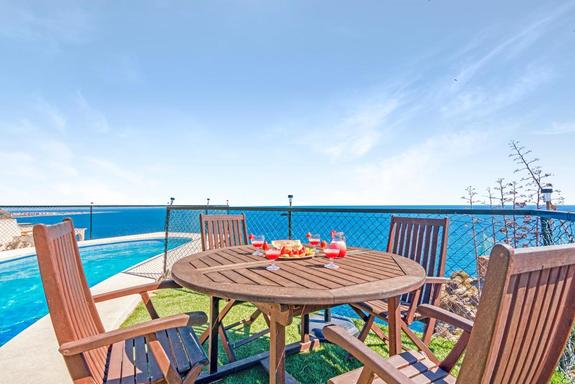Villa Infinity Sea Views I Pool I Bbq I Jacuzzi 阿尔梅里亚 外观 照片